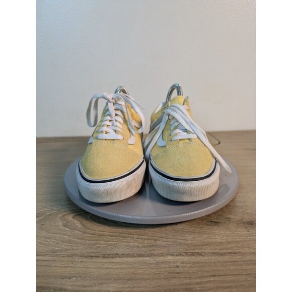 Vans Shoes Mens 6 / Womens 7.5 Old Skool Skateboarding Low Yellow Suede - Picture 2 of 10